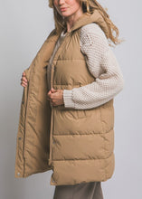 Load image into Gallery viewer, "Maple Mist" Long Puffer Vest