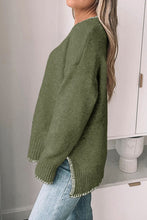 Load image into Gallery viewer, "The Maine" Olive Green Knit Sweater