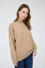 Load image into Gallery viewer, "Fall Saturday" Beige Oversized Knit Sweater