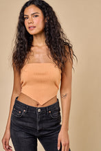 Load image into Gallery viewer, &quot;Beach Town Dream&quot; Coral Strapless Knit Tube Top w/ Lace Up Detail

