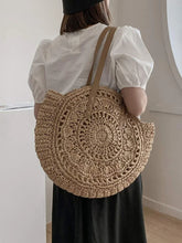 Load image into Gallery viewer, &quot;Sorrento Daydream&quot; Straw Round Shoulder Bag
