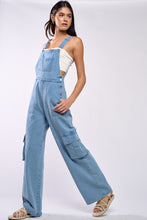 Load image into Gallery viewer, &quot;Pickin Daisies&quot; Denim Pocket Detail Overall Jumpsuit
