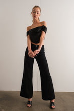 Load image into Gallery viewer, &quot;Midnight Adventure&quot; Wide Leg Black Pants w/ Front Pockets
