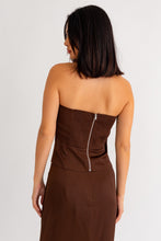 Load image into Gallery viewer, &quot;Angelic Fairytale&quot; Dark Brown Maxi Skirt and Tube Top Matching Set
