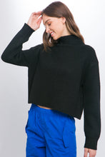 Load image into Gallery viewer, &quot;Warm Smile&quot; Black Turtle Neck Sweater
