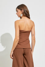 Load image into Gallery viewer, &quot;After Hours&quot; Classy Brown Blazer Tube Top
