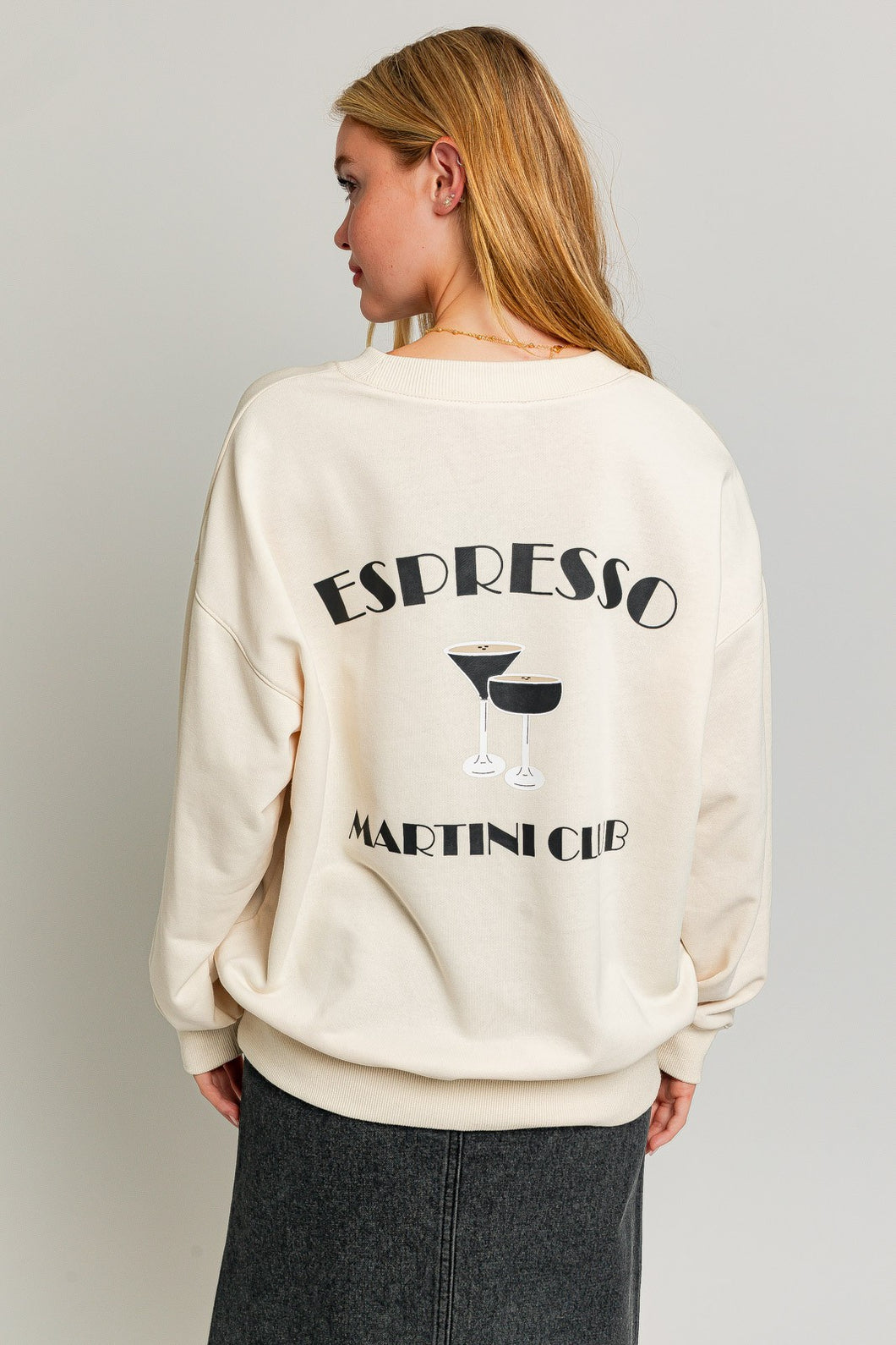 Espresso Martini Club Crew Neck Sweatshirt