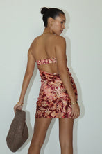 Load image into Gallery viewer, &quot;Spring Dream&quot; Floral Printed Satin Tube Dress
