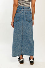 Load image into Gallery viewer, &quot;Spring Fling&quot; Denim High Waisted Cut Out Detail Maxi Skirt
