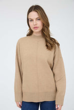 Load image into Gallery viewer, &quot;Fall Saturday&quot; Beige Oversized Knit Sweater
