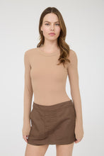 Load image into Gallery viewer, &quot;Timeless Classic&quot; Tan Simple Long Sleeve Bodysuit
