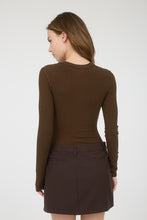 Load image into Gallery viewer, &quot;Timeless Classic&quot; Chocolate Brown Simple Long Sleeve Bodysuit
