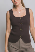 Load image into Gallery viewer, &quot;Date Night&quot; Chocolate Brown Knit Top

