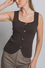 Load image into Gallery viewer, &quot;Date Night&quot; Chocolate Brown Knit Top
