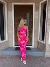 Load image into Gallery viewer, &quot;Weekend In Jupiter&quot; Pink Strapless Maxi Bodycon Dress
