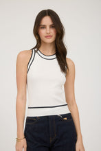 Load image into Gallery viewer, &quot;Happy Hour&quot; Contrast Stripe Knit Sweater Halter Top
