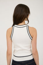 Load image into Gallery viewer, &quot;Happy Hour&quot; Contrast Stripe Knit Sweater Halter Top
