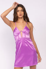 Load image into Gallery viewer, &quot;Lilac Cocktails&quot; Purple Mini Dress
