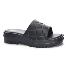 Load image into Gallery viewer, &quot;Comfy Stroll&quot; Black Slip On Slides
