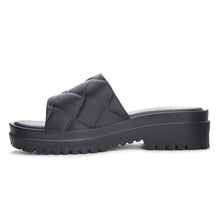 Load image into Gallery viewer, &quot;Comfy Stroll&quot; Black Slip On Slides
