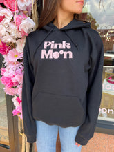 Load image into Gallery viewer, Pink Moon Hoodie - Large Logo (BLACK)
